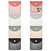 8Pcs 4 Colors PU Leather Jewelry Envelope Pouches Gift Bags with Snap Button and Clear Window ABAG-GA0001-32B-1