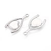 304 Stainless Steel Pendant Cabochon Settings STAS-T067-07P-2