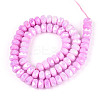 Anti-Tarnish Electroplate Glass Beads Strands LS-GLAA-T025-8mm-11G-2