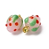 Handmade Lampwork Pendants LAMP-S069-05A-G-10-3