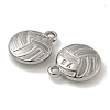 Anti-Tarnish 304 Stainless Steel Pendants STAS-Q334-12P-03-2