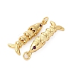 Rack Plating Brass Micro Pave Cubic Zirconia Pendants KK-M309-38E-G-2