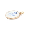 Printed 304 Stainless Steel Pendants LS-STAS-A131-10D-G-2