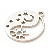 Non-Tarnish 201 Stainless Steel Pendants STAS-G258-05P-4