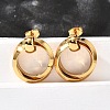 201 Stainless Steel Earrings LS-EJEW-Q026-02G-A-1