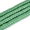 Opaque Solid Color Glass Beads Strands GLAA-N026-4x8mm-12-1