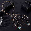 Zinc Alloy Rhinestone Hair Bands OHAR-WH20007-01B-G-4