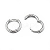 Anti-Tarnish Rhodium Plated 925 Sterling Silver Hoop Earrings STER-L057-077A-2