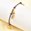 Ocean Series 304 Stainless Steel Charm Bracelets BJEW-K237-25B-G-1