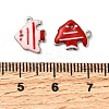 304 Stainless Steel Enamel Charms STAS-Q363-14F-P-3