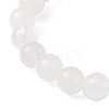 Natural Quartz Crysta & Synthetic Hematite Beaded Stretch Bracelet BJEW-JB09760-05-4