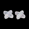 Frosted Transparent Acrylic Beads X1-OACR-P029-09B-05-3