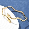 304 Stainless Steel Cuff Bangles for Women AJEW-P127-06G-3