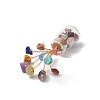Natural & Synthetic Gemstone Chips Tree of Life Decorations AJEW-JD00016-5