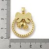 Christmas Brass Micro Pave Cubic Zirconia Pendants KK-H468-01A-01G-3