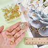 40Pcs Brass Screw Clip Earring Converter KK-ME0001-27G-3