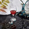 100Pcs 2 Colors 316 Surgical Stainless Steel Wine Glass Charms Rings STAS-UN0028-95B-3