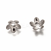 5-Petal 304 Stainless Steel Bead Caps X-STAS-I176-11P-A-2