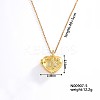 European and American Fashion Heart Shaped Brass Crystal Rhinestone Locket Pendant Necklaces LS-CW4614-4-1