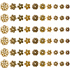 300Pcs 10 Styles Tibetan Style Alloy Bead Caps TIBE-SP0001-24-5
