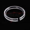 50Pcs Transparent Plastic Single Bracelet Display Rings PW-WG30686-02-1