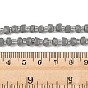Opaque Glass Beads Strands GLAA-P076-01C-04-4