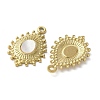 Teardrop 304 Stainless Steel Natural Paua Shell/White Shell Pendants Ion Plating(IP) STAS-U037-09G-01-2