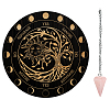AHADEMAKER 1Pc Cone/Spike/Pendulum Natural Rose Quartz Stone Pendants DIY-GA0004-24D-1