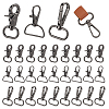 30Pcs 3 Styles Zinc Alloy Swivel Lobster Claw Clasps FIND-WR0009-68B-1
