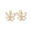 Brass with Cubic Zirconia Pendants KK-Q068-05G-1