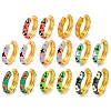Rack Plating Brass Hoop Earrings EJEW-C102-45G-1