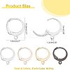 40Pcs 4 Colors 304 Stainless Steel Leverback Earring Findings STAS-UN0029-67-2