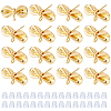 Brass Stud Earring Findings KK-DC0004-79-1