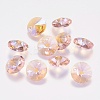 Faceted Glass Rhinestone Charms RGLA-F049-8mm-223PS-1