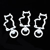 Spray Painted Eco-Friendly Alloy Swivel Snap Hooks Clasps PALLOY-T080-16M-NR-1