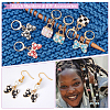 Alloy Enamel Handbag & Bowknot Pendant Locking Stitch Markers HJEW-AB00086-4