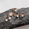 5Pcs Alloy Finger Rings Sets WG7802C-38-4