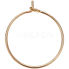 20Pcs Brass Hoop Earrings Findings KK-BBC0001-89B-1