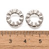 Brass Micro Pave Clear Cubic Zirconia European Beads KK-H508-23B-P-2