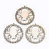 Undyed Natural Wooden Big Pendants LS-X-WOOD-N007-076-1