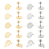 DICOSMETIC 40Pcs 10 Style 304 Stainless Steel Ear Stud Findings STAS-DC0001-43-1