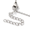 Non-Tarnish 304 Stainless Steel Cable Chain Bowknot Pendant Necklaces NJEW-Z041-03P-03-3