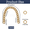 Aluminum Twisted Chain Purse Strap Extenders FIND-WH20015-040-2