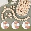 Natural Unfinished Wood Beads WOOD-PA0001-16B-6