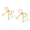 Brass Stud Earrings for Women EJEW-F334-03G-03-1