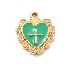 304 Stainless Steel Enamel Pendants STAS-M092-12G-04-1