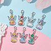 7Pcs 7 Colors Angel Acrylic Pendant Decorations X1-HJEW-JM01736-02-2