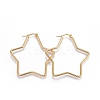 201 Stainless Steel Hoop Earrings LS-EJEW-A052-28B-1