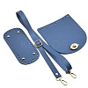 Handmade PU Leather Crochet Shoulder Bag Accessories Kits PW-WG3C495-06-1