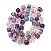 Natural Colorful Fluorite Beads Strands G-H096-A01-02-3